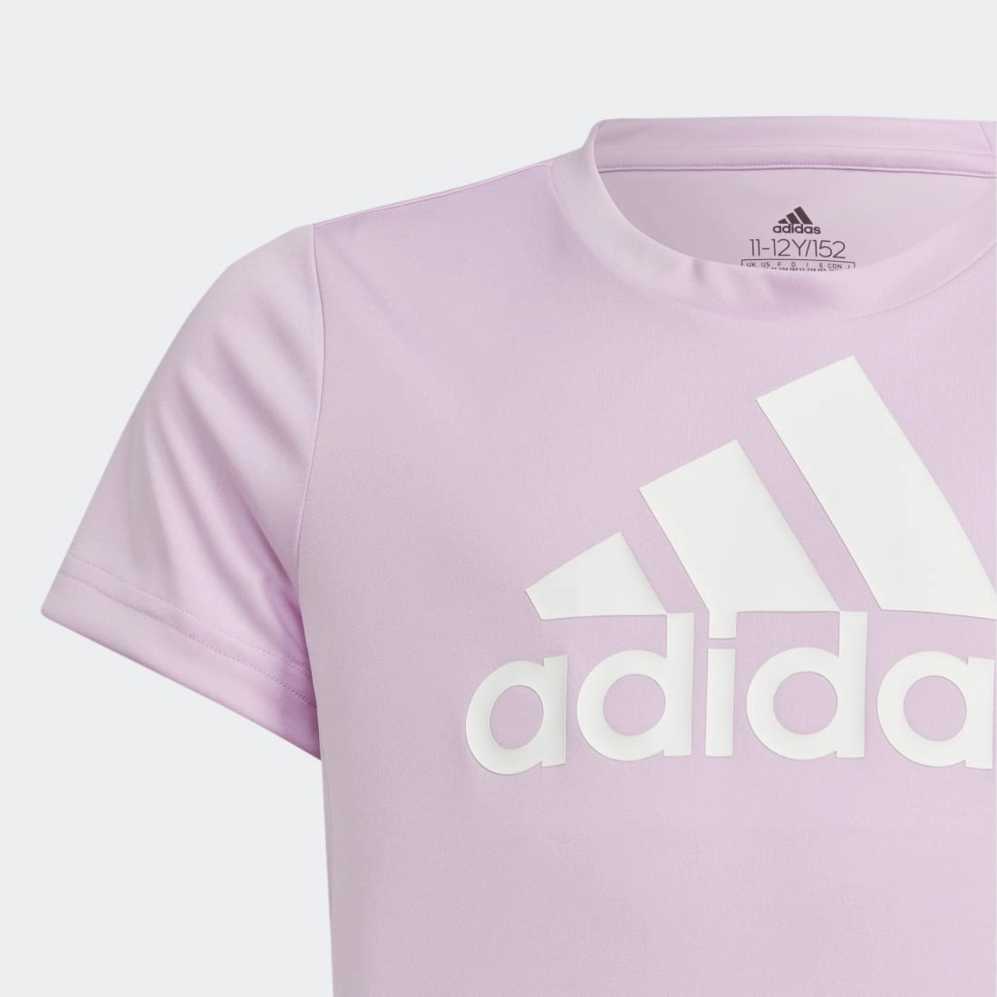 adidas Girls Designed to Move Big Logo Kids Tee