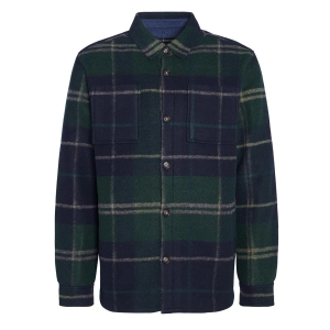 Barbour Chapter Tailored Check Overshirt Green Loch Tartan