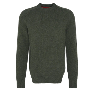 Barbour Grangetown Merino Crew Neck Sweater Mid Olive