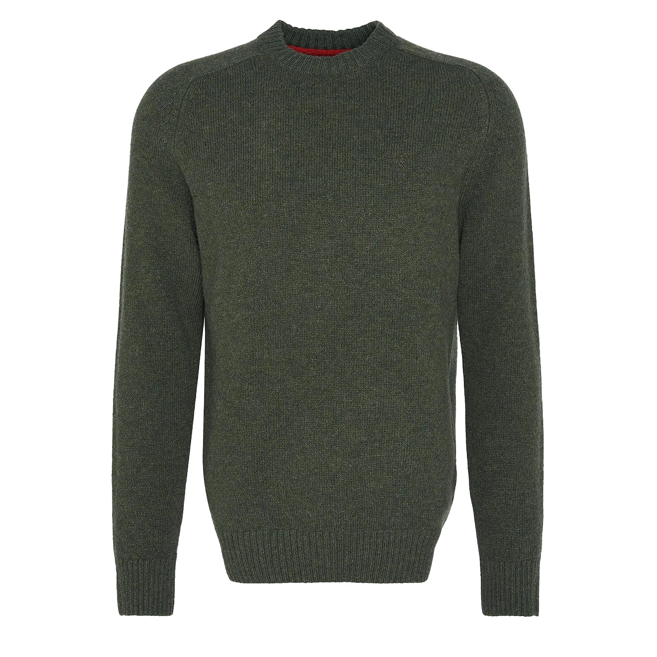 Barbour Grangetown Merino Crew Neck Sweater Mid Olive