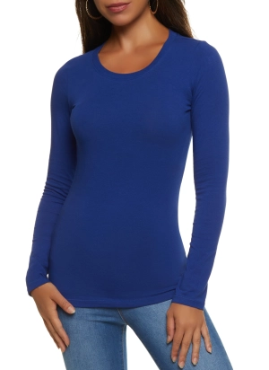 Basic Crew Neck Long Sleeve Tee