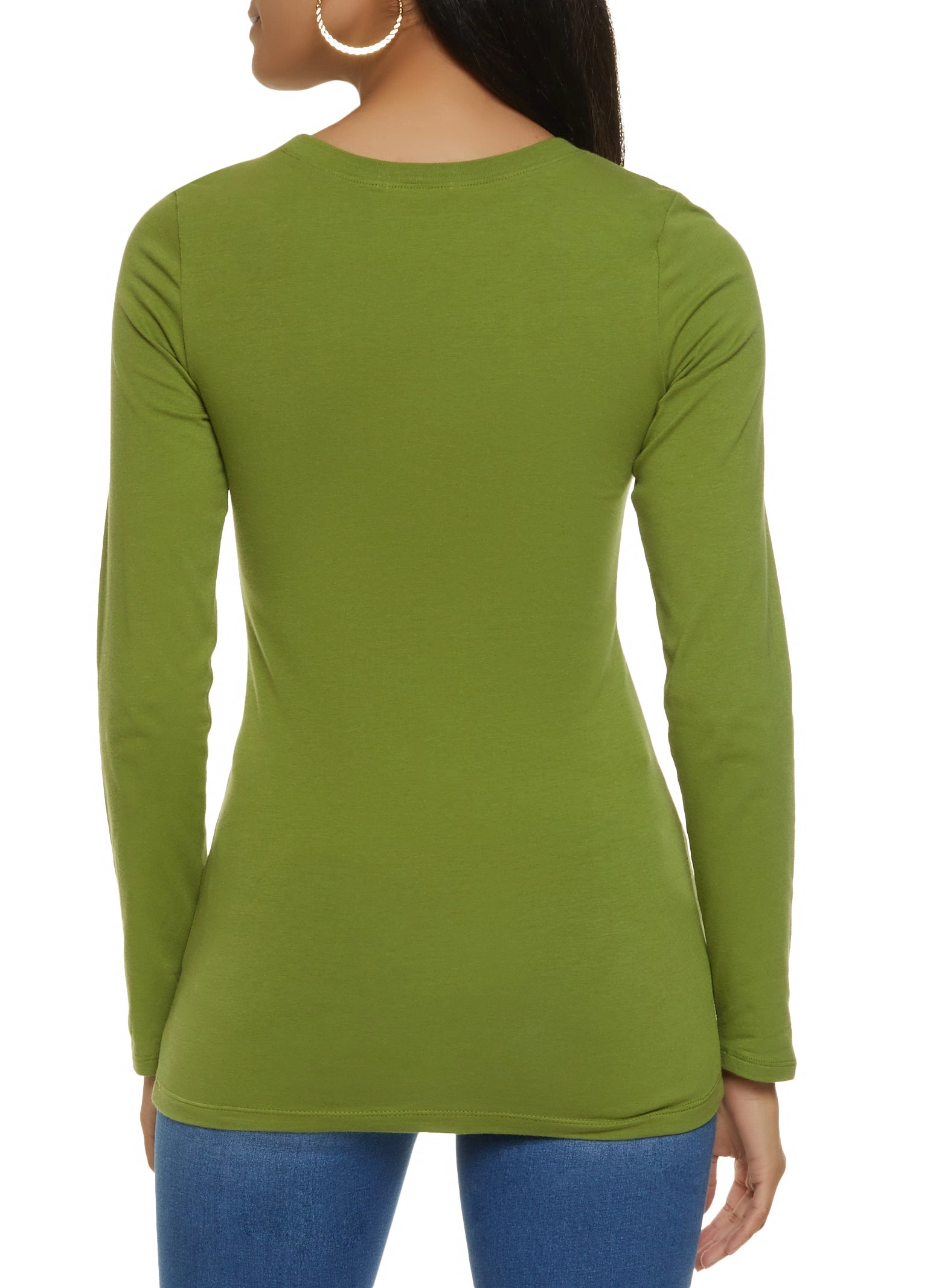 Basic Crew Neck Long Sleeve Tee