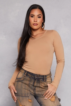 Basic Crew Neck Long Sleeve Tee