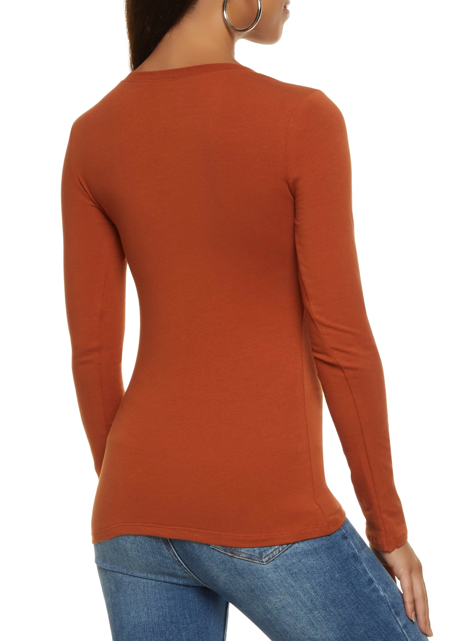 Basic Crew Neck Long Sleeve Tee