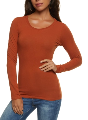 Basic Crew Neck Long Sleeve Tee