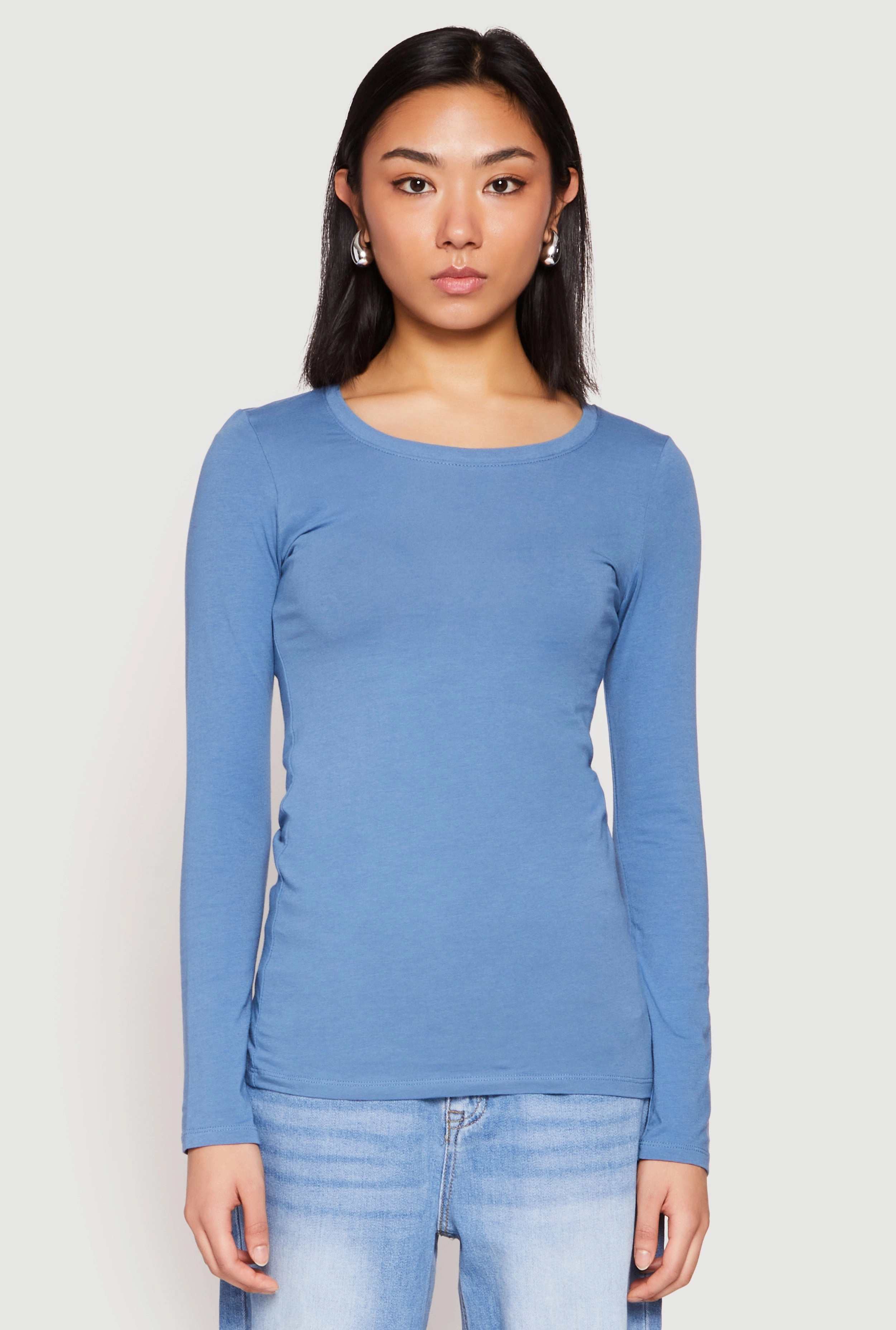Basic Crew Neck Long Sleeve Tee