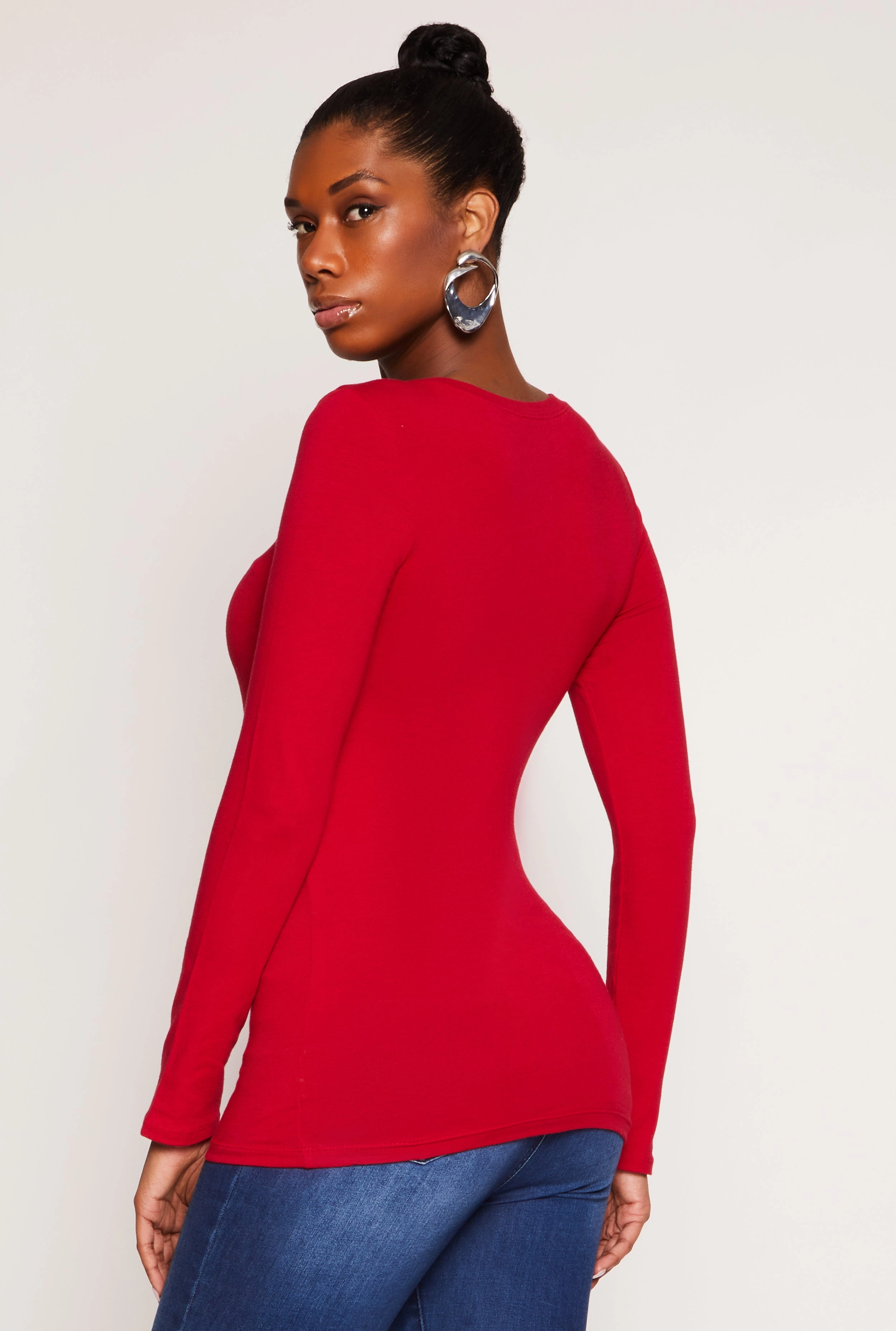 Basic Crew Neck Long Sleeve Tee