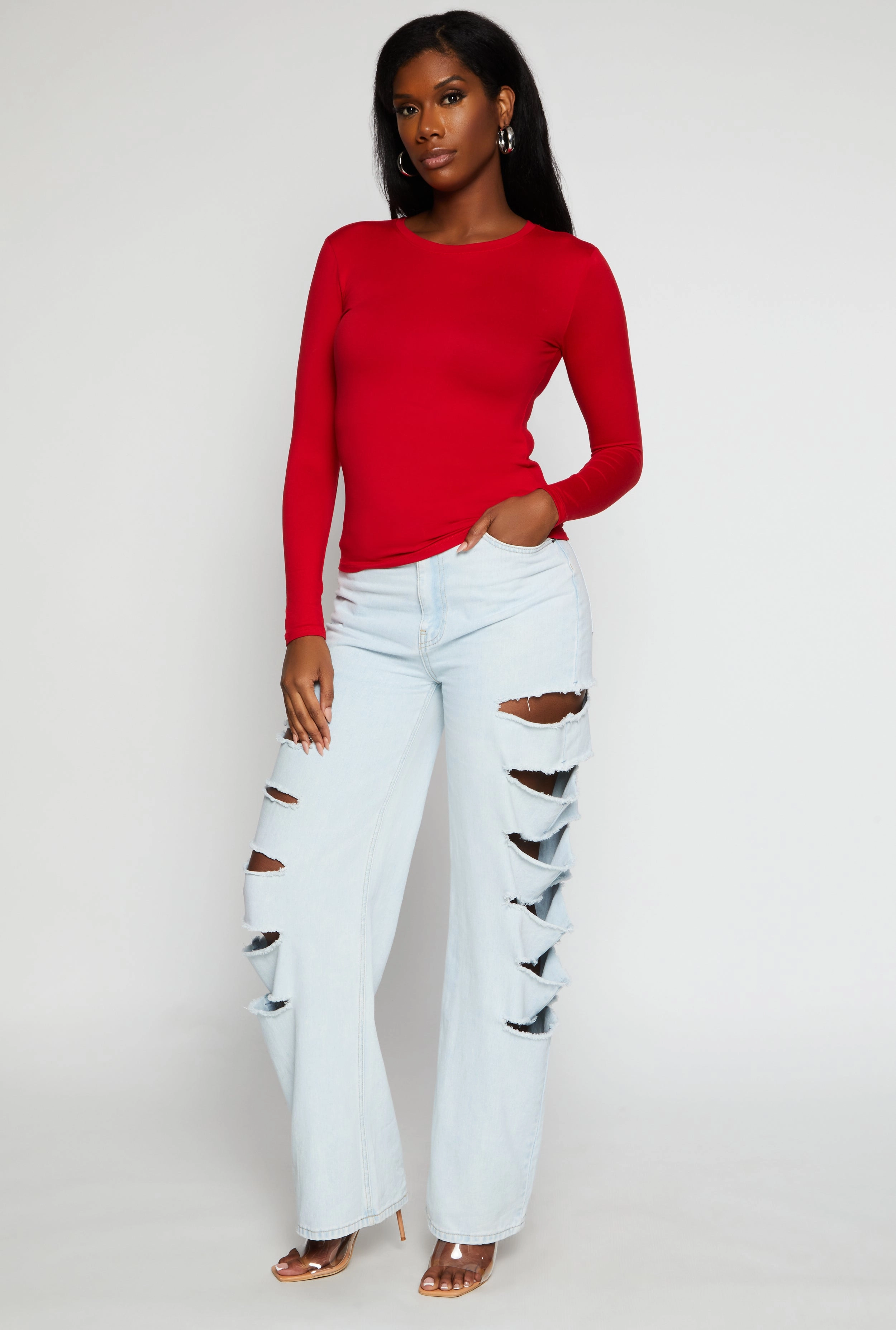 Basic Long Sleeve T Shirt