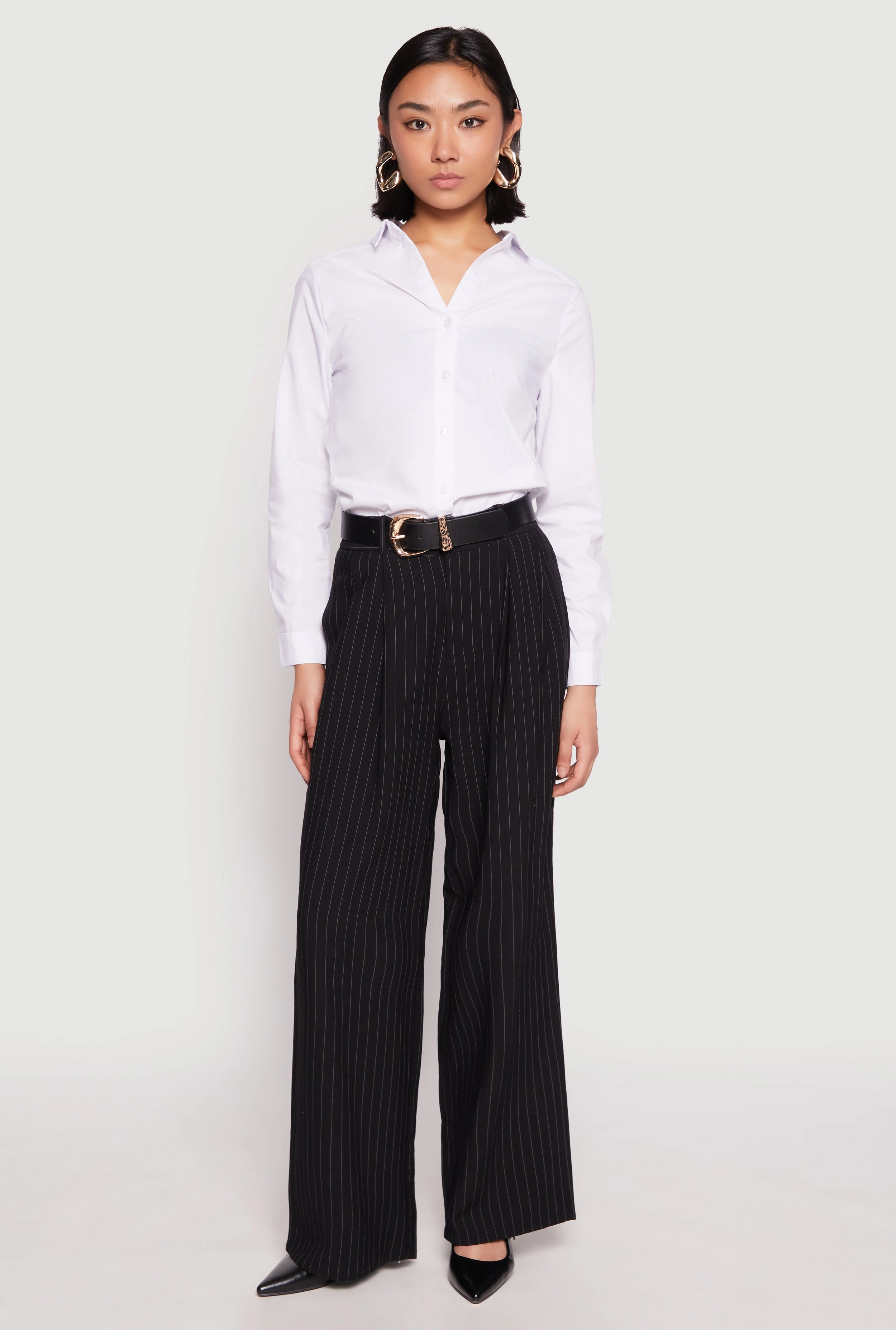 Basic Poplin Button Down Shirt