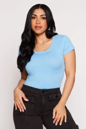 Basic Scoop Neck Tee