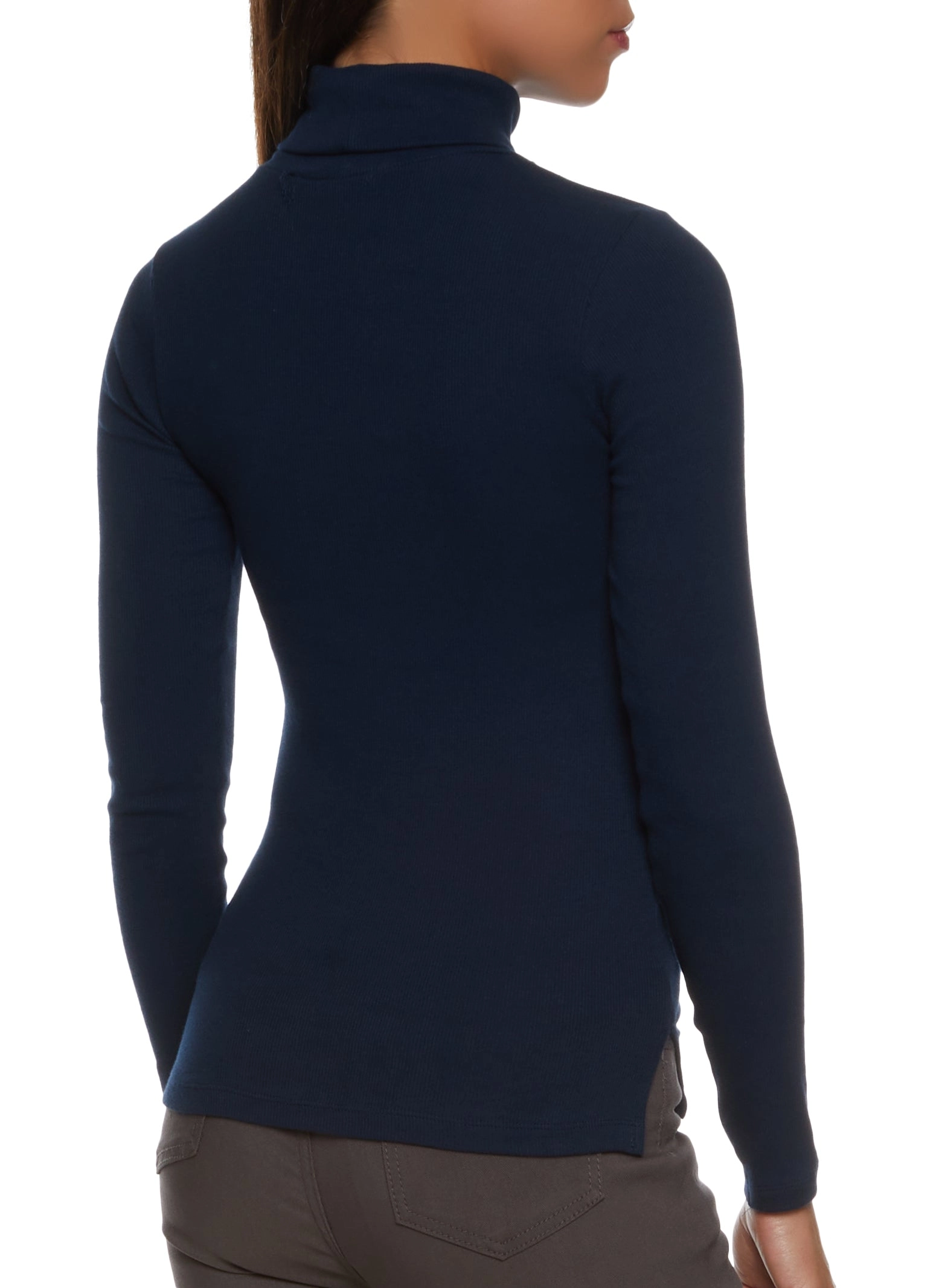 Basic Turtleneck Long Sleeve Top