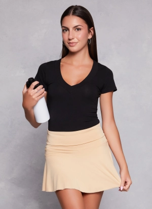 Basic V Neck Short Sleeve Tee