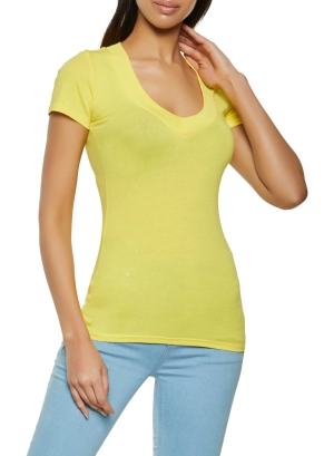 Basic V Neck Tee