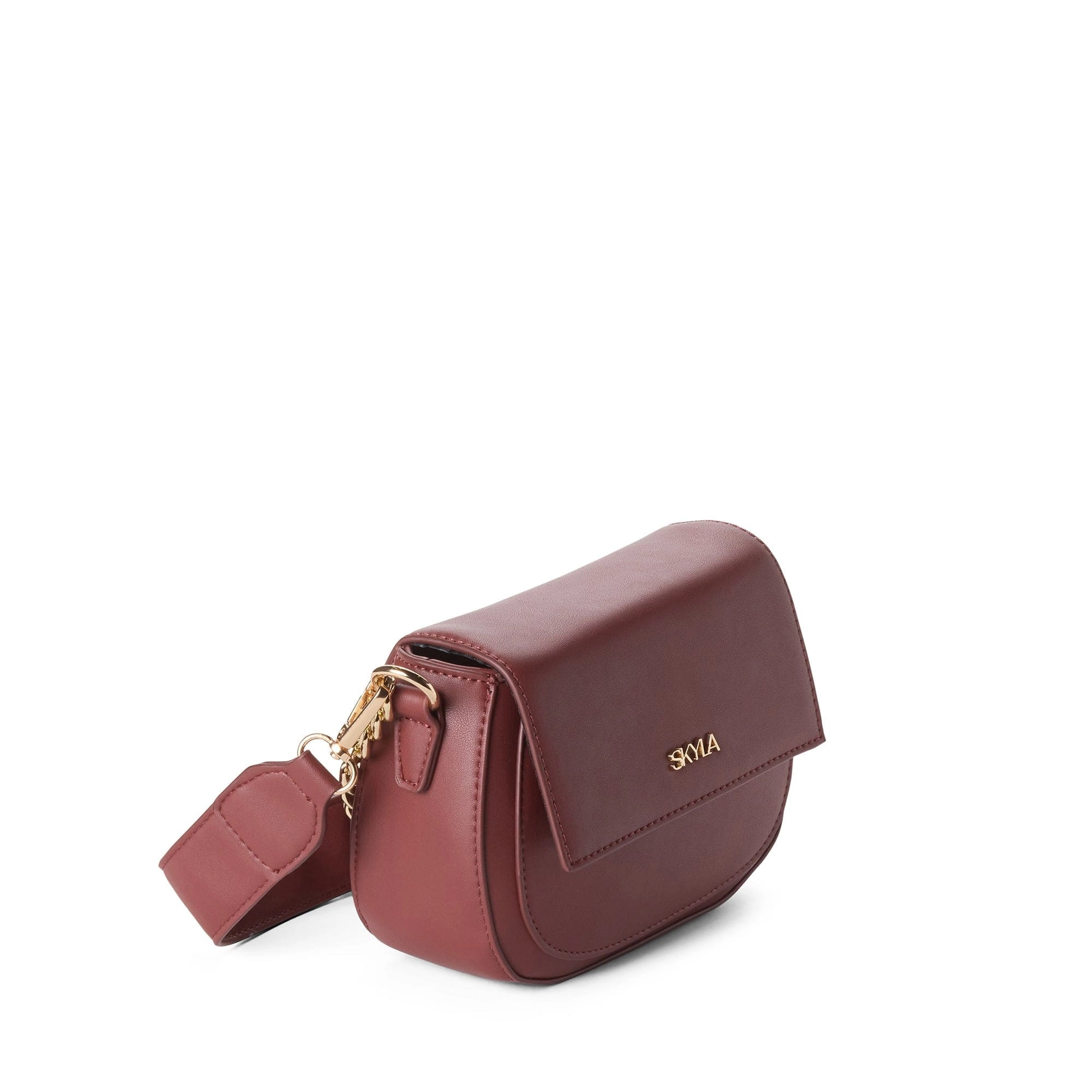 Billie Vegan Leather Crossbody Bag | Auburn