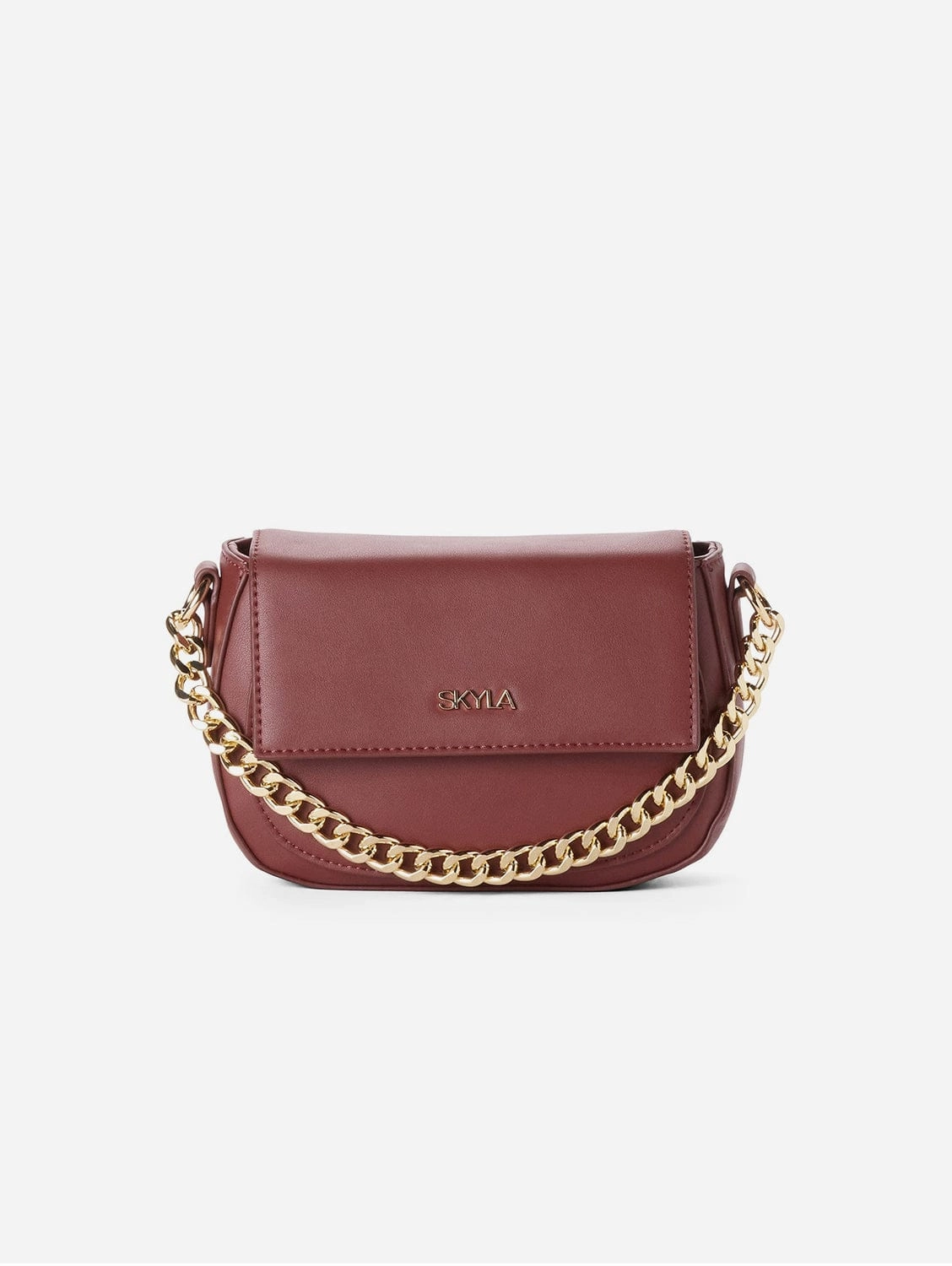 Billie Vegan Leather Crossbody Bag | Auburn