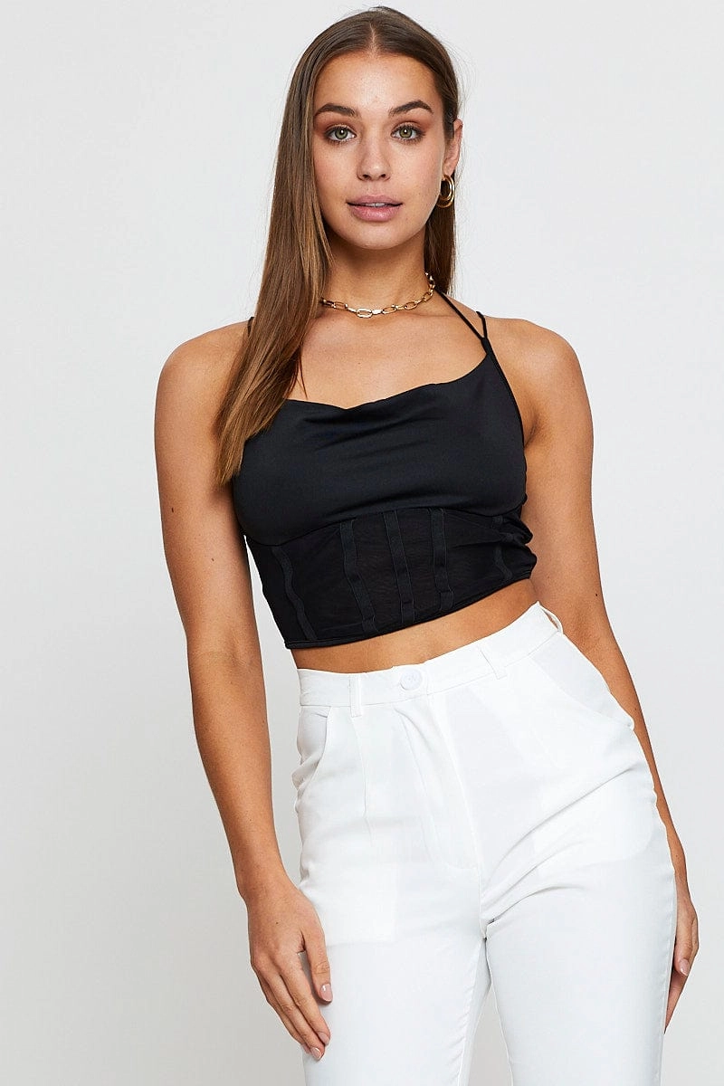 Black Crop Top