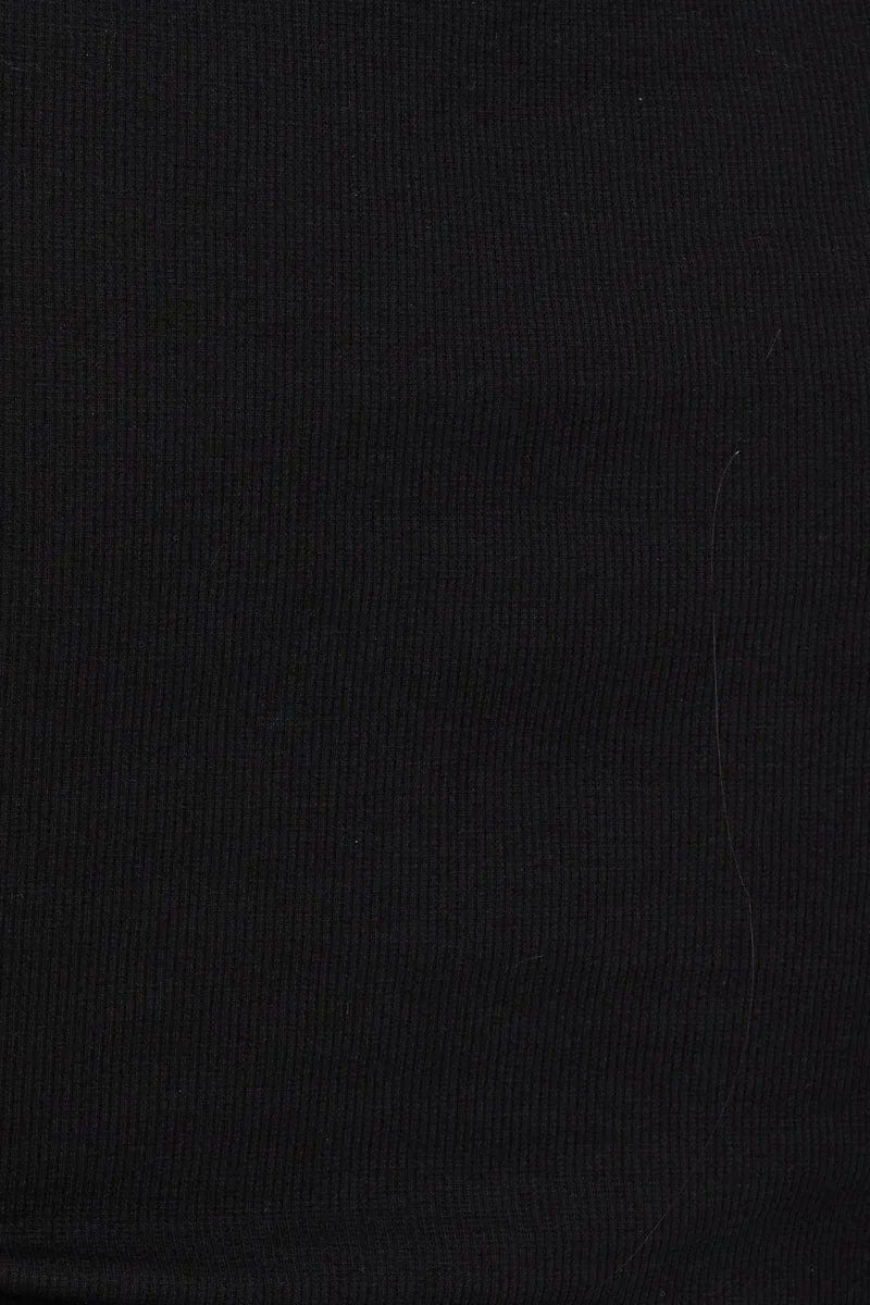 Black Drawstring T Shirt