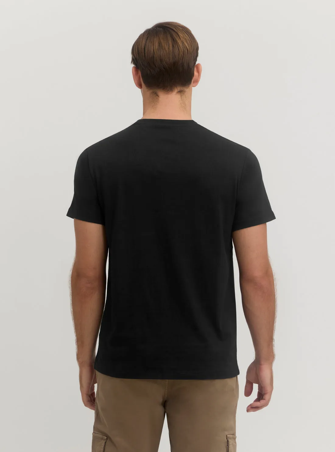 Black Embroidered T-Shirt