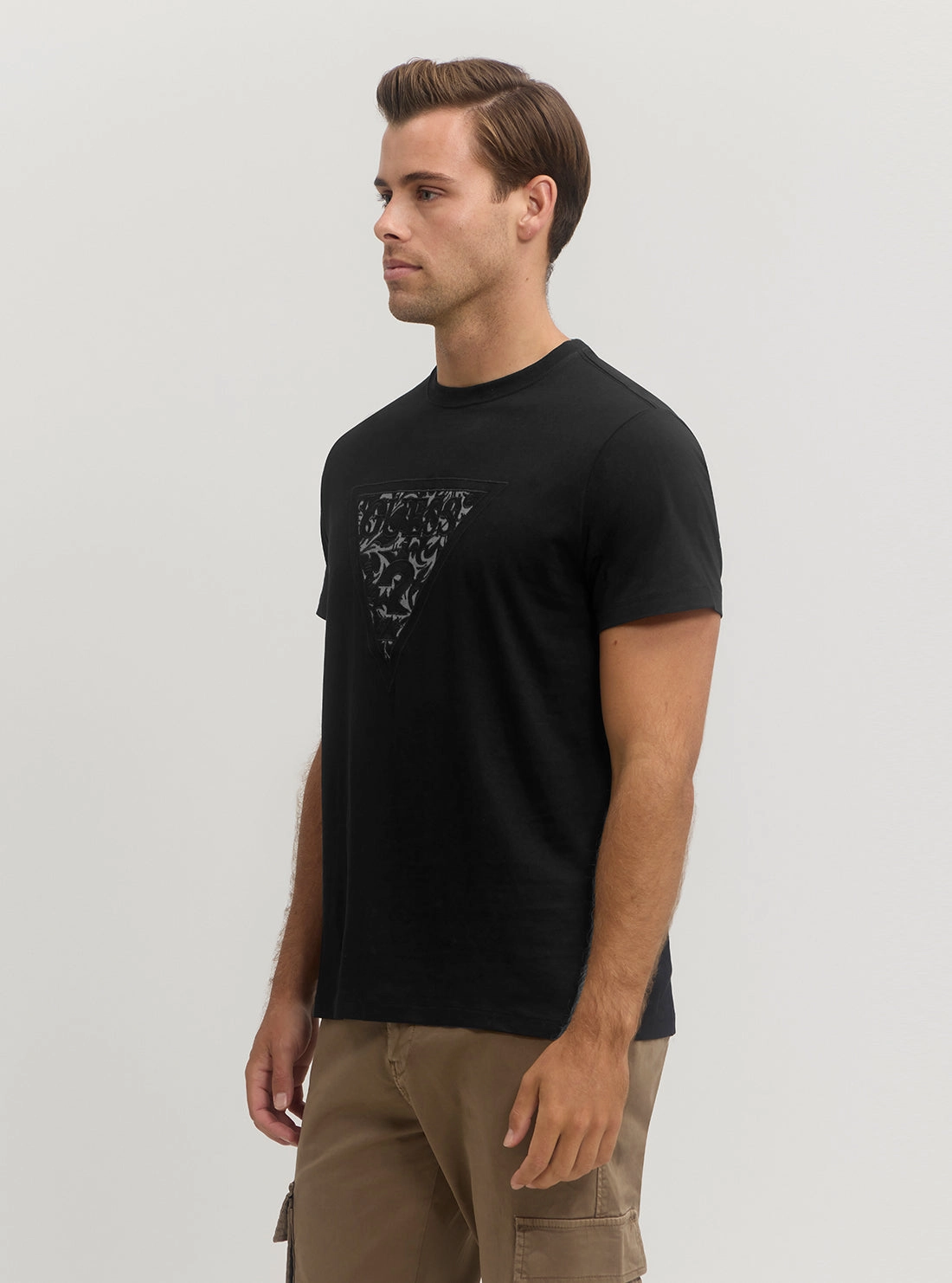 Black Embroidered T-Shirt
