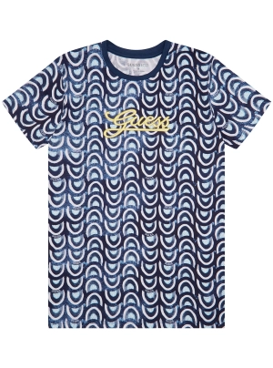 Blue Floral Print Short Sleeve T-Shirt (7-16)