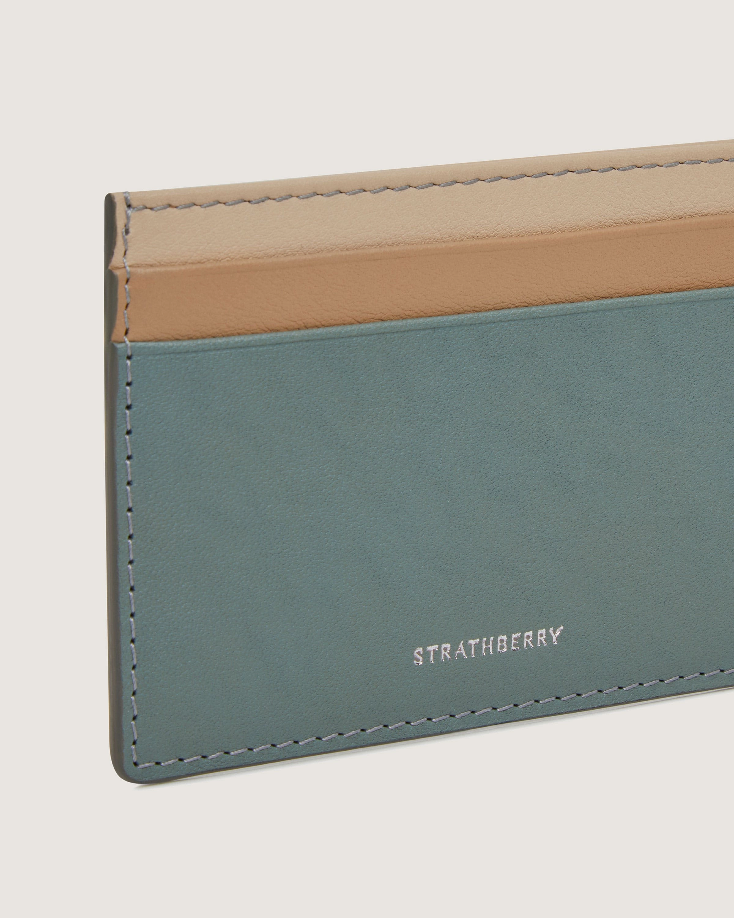 Cardholder - Stone Blue/Mushroom/Oat Tri Colour
