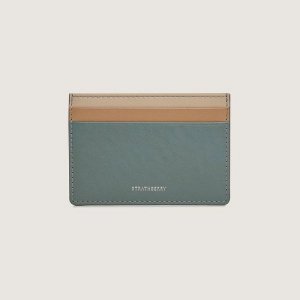 Cardholder - Stone Blue/Mushroom/Oat Tri Colour