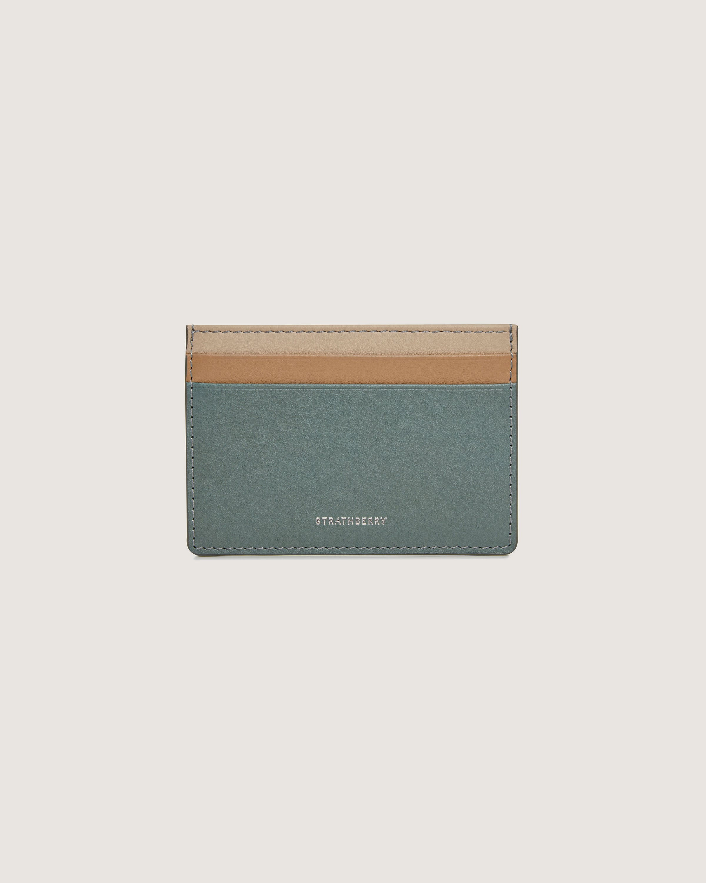Cardholder - Stone Blue/Mushroom/Oat Tri Colour