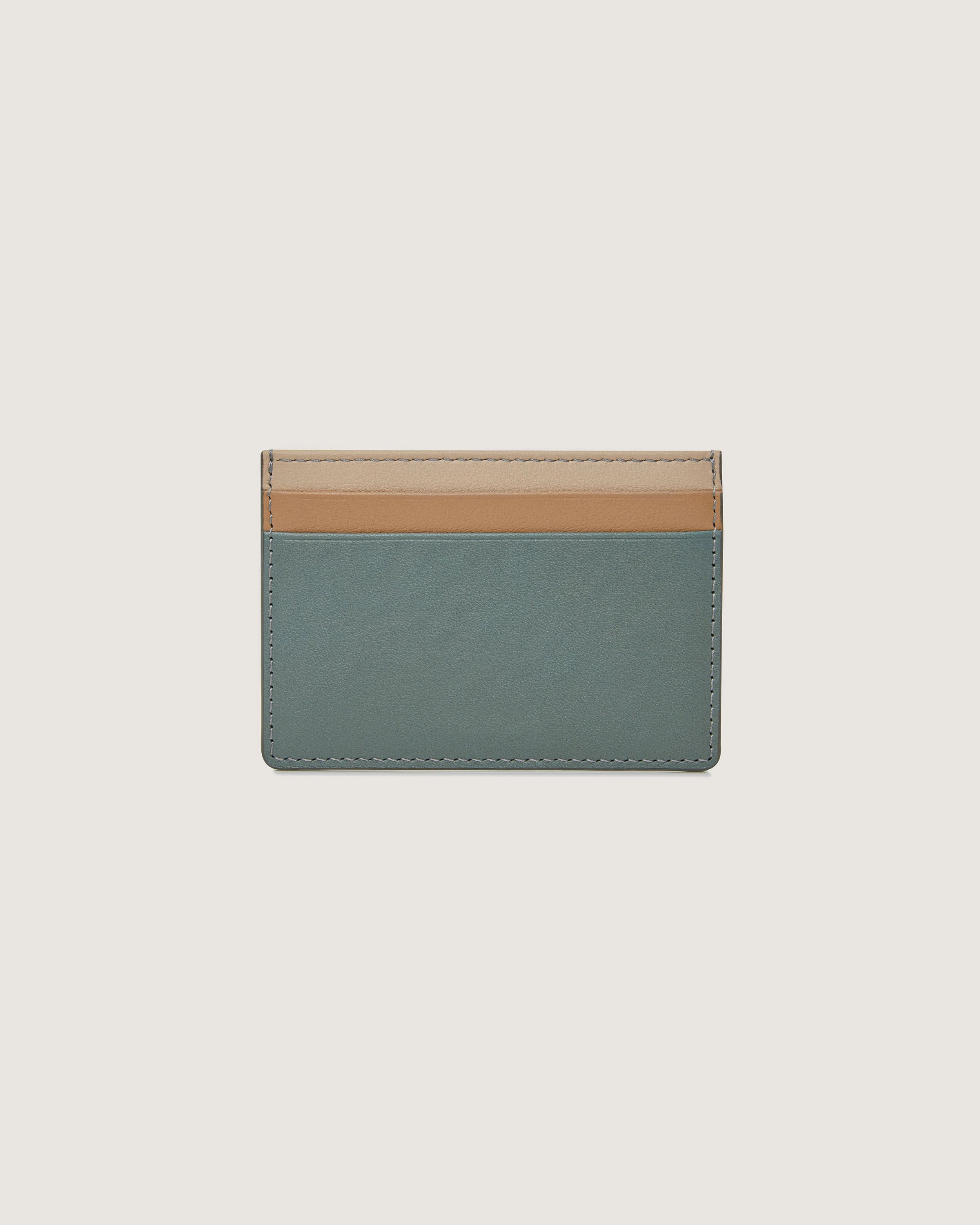 Cardholder - Stone Blue/Mushroom/Oat Tri Colour