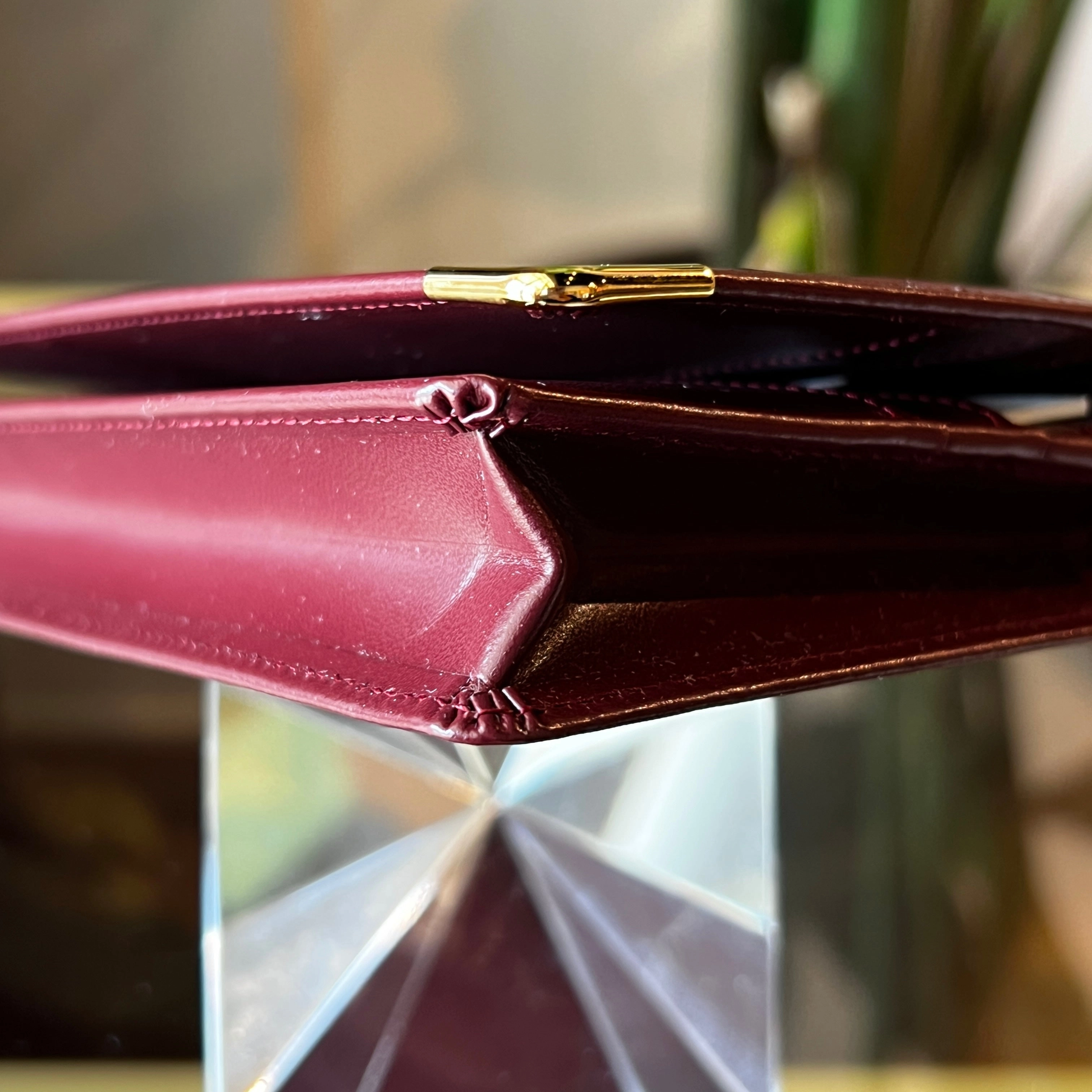 CARTIER Must de Cartier Continental Red Leather Long Wallet