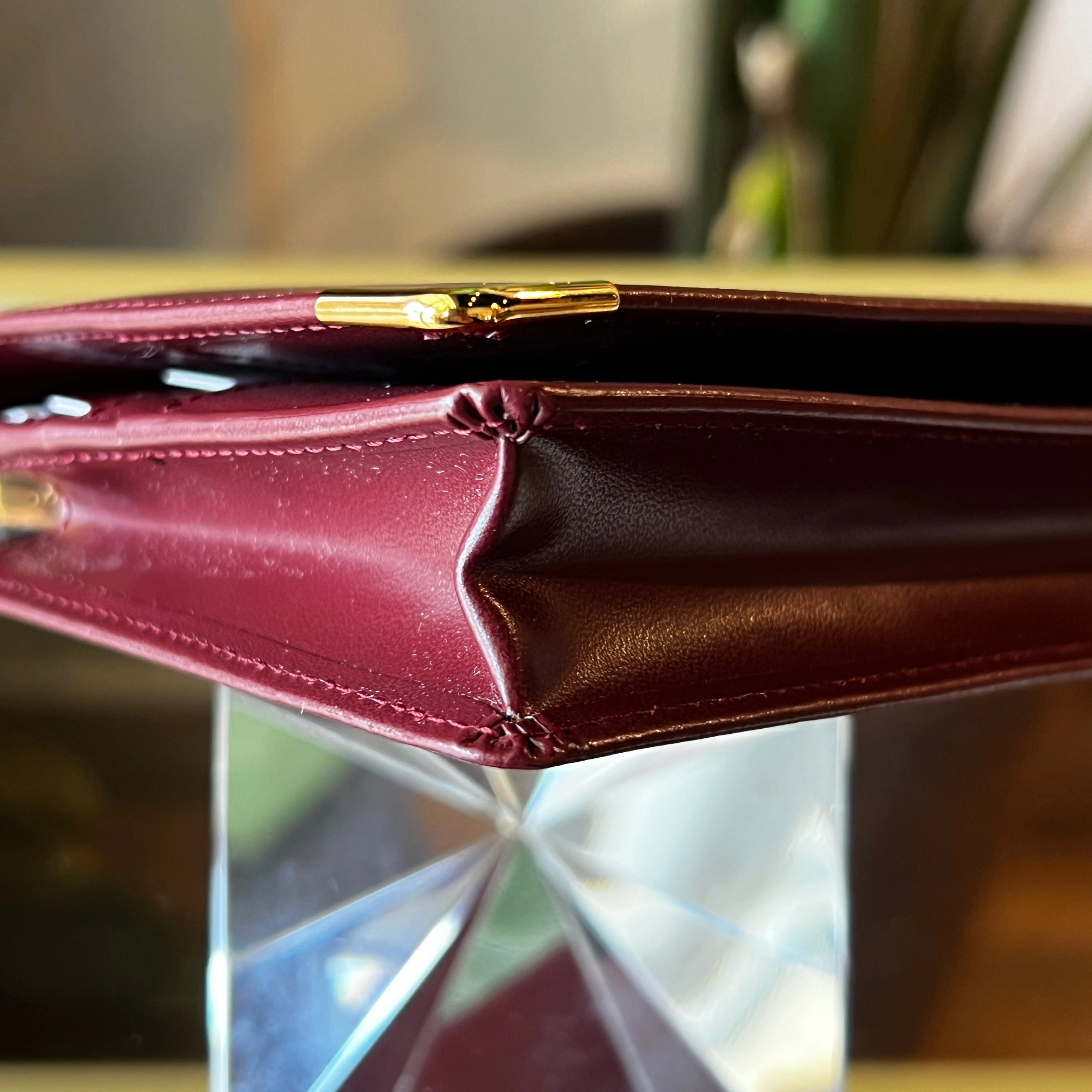 CARTIER Must de Cartier Continental Red Leather Long Wallet