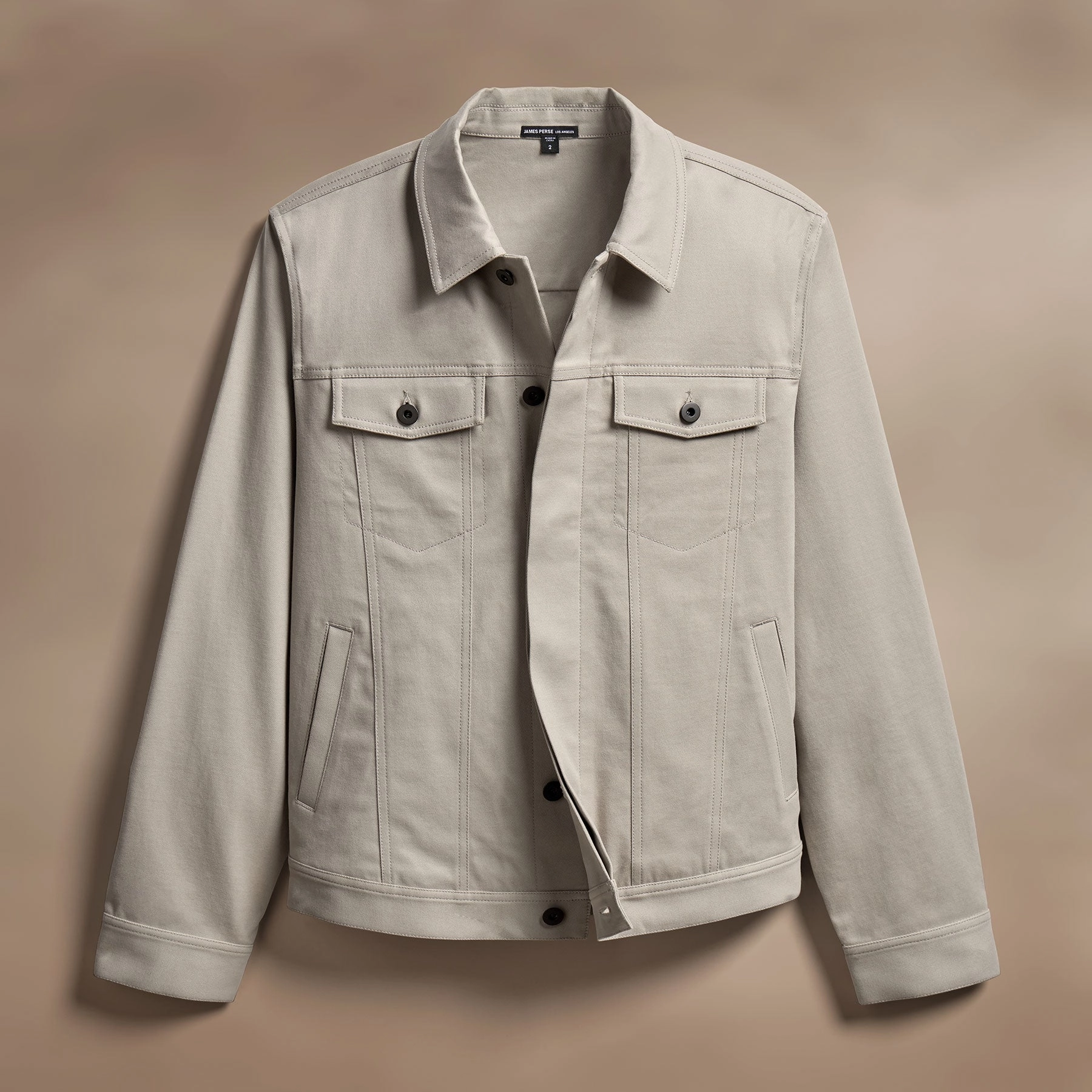 Cashmere Touch Cotton Jacket - Light Tan