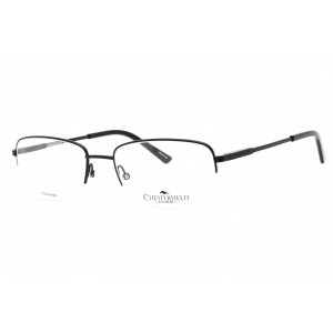 Chesterfield Men's Eyeglasses - Matte Black Rectangular Metal Frame | CH 891/T 0003 00