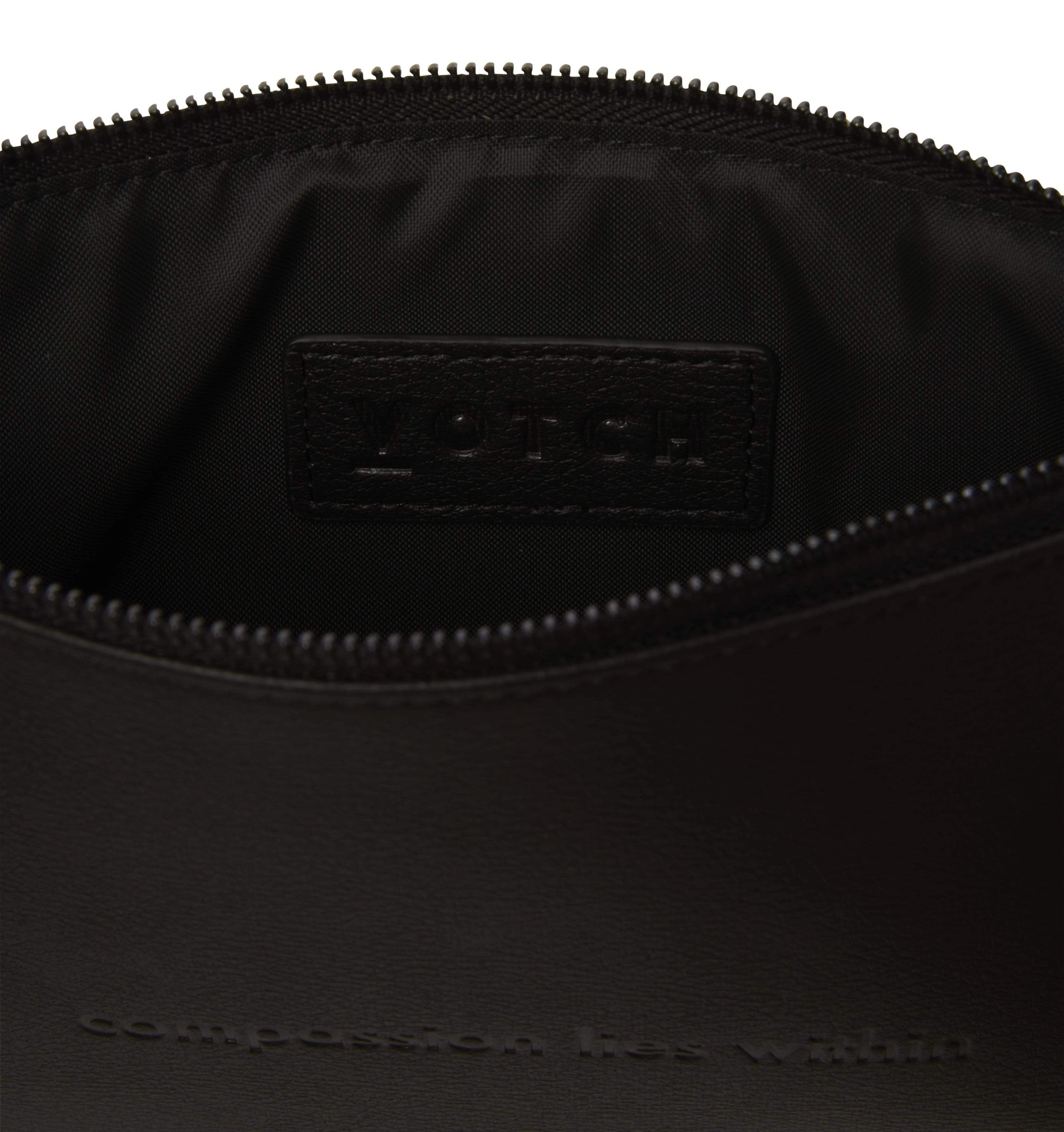 Classic Essentials Apple Leather Vegan Pouch | Black