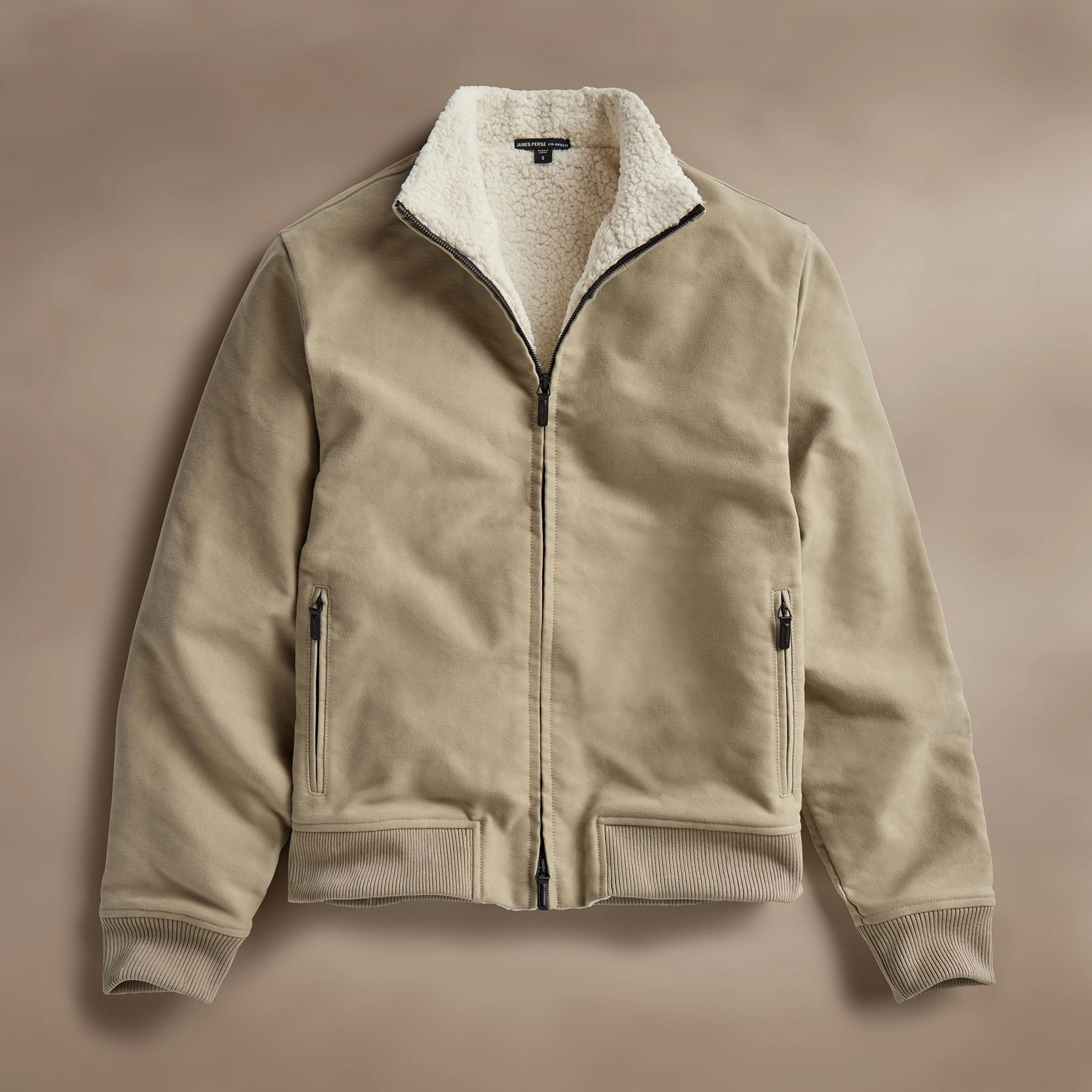 Cotton Moleskin Flight Jacket - Overcast