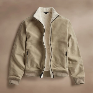 Cotton Moleskin Flight Jacket - Overcast