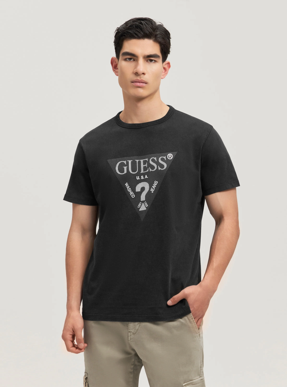 Eco Black Treated Triangle Logo T-Shirt