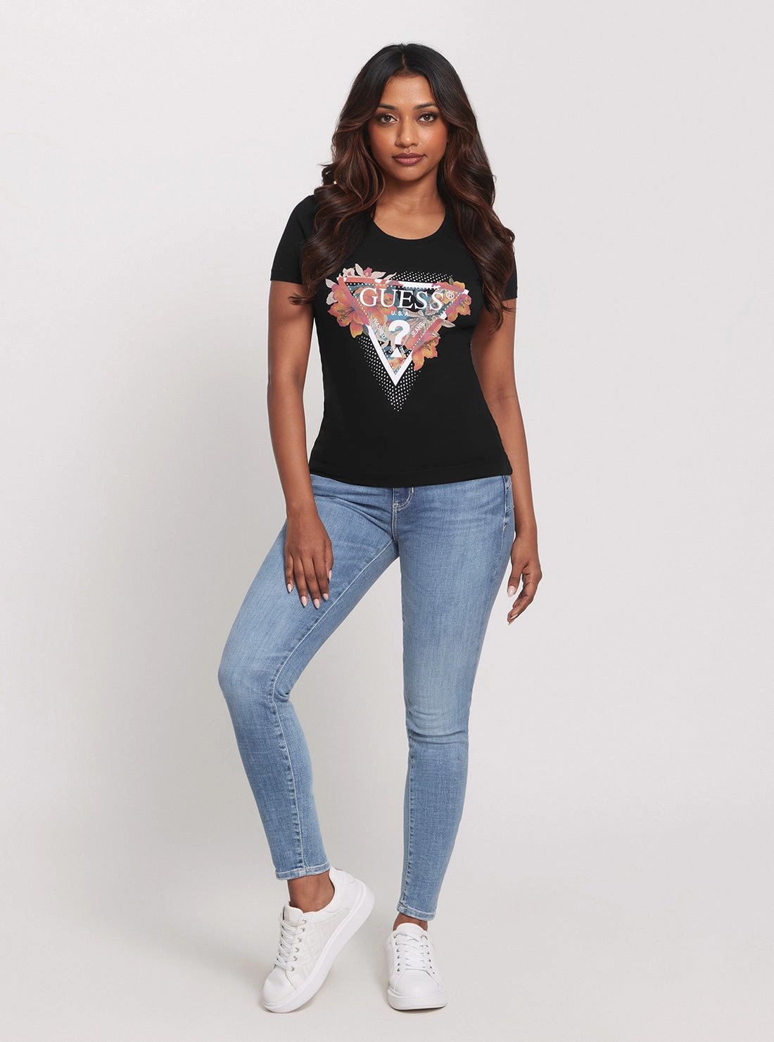 Eco Black Tropical Triangle T-Shirt