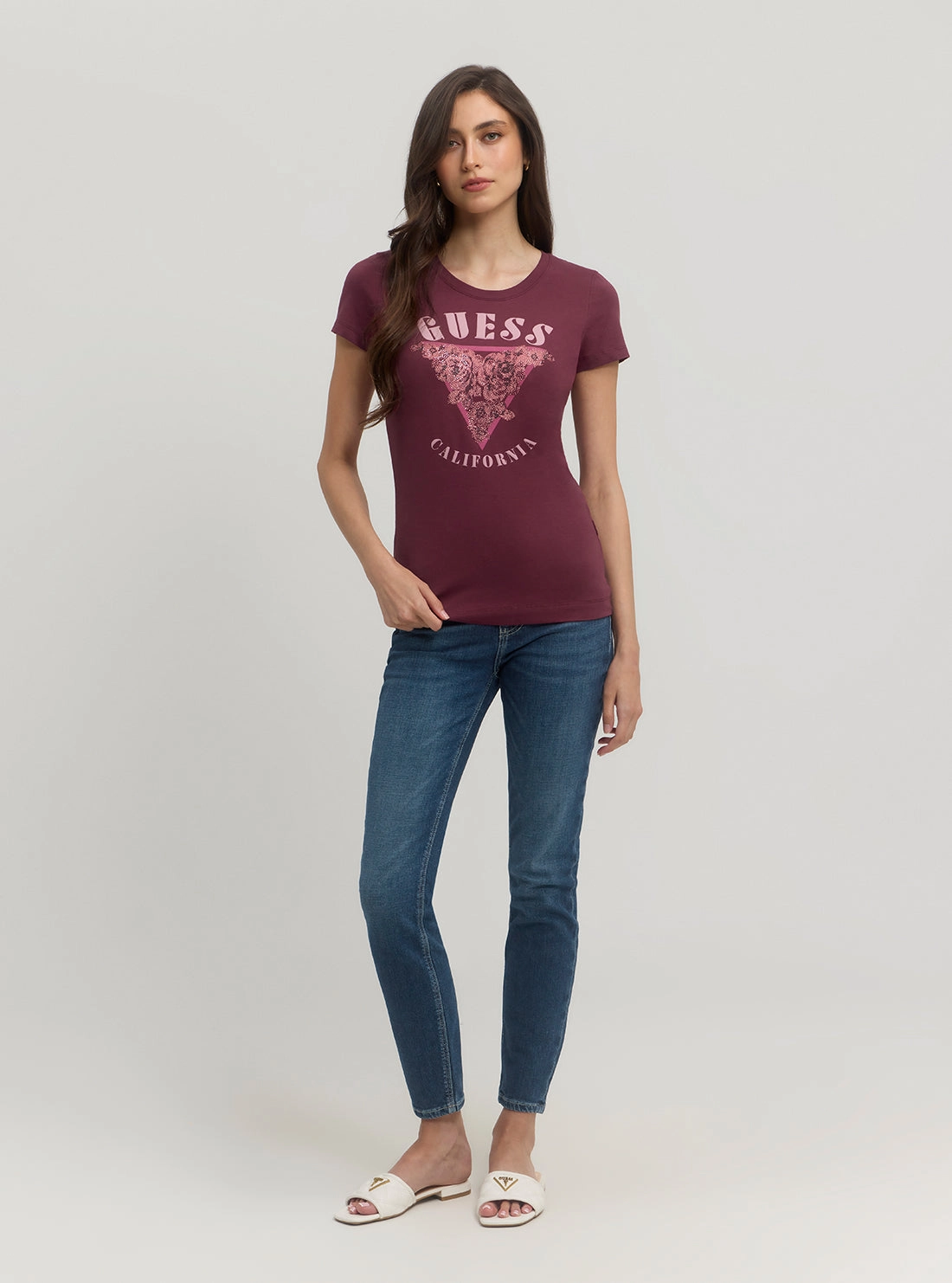 Eco Burgundy Roses T-Shirt