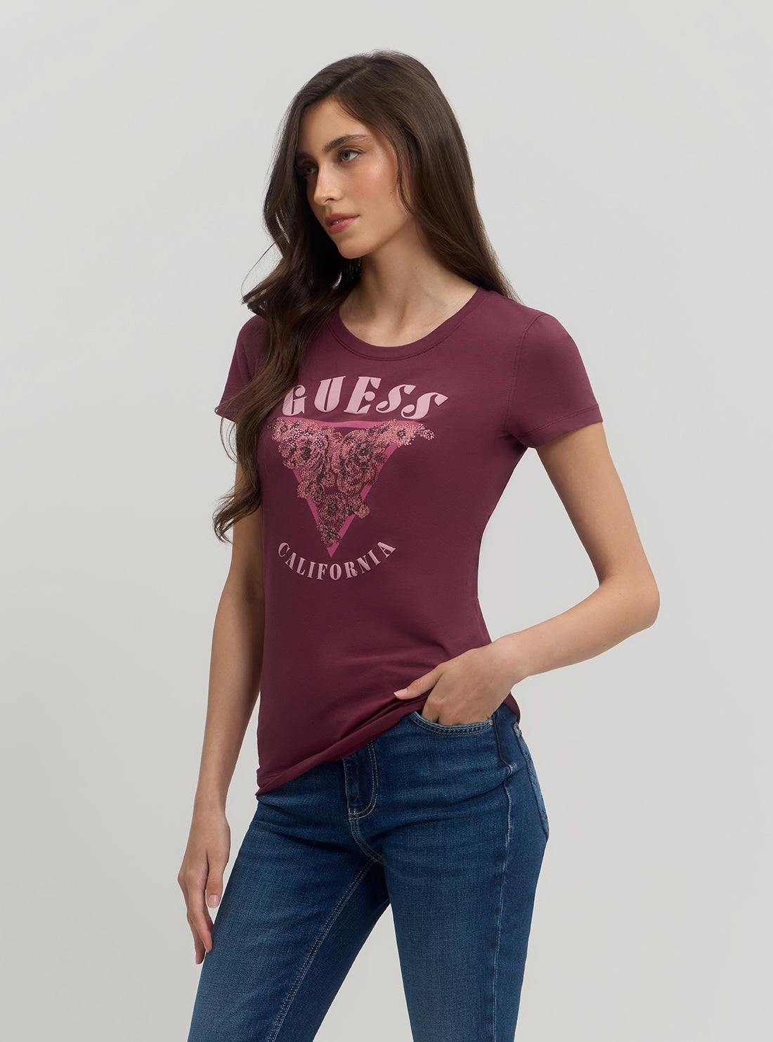 Eco Burgundy Roses T-Shirt