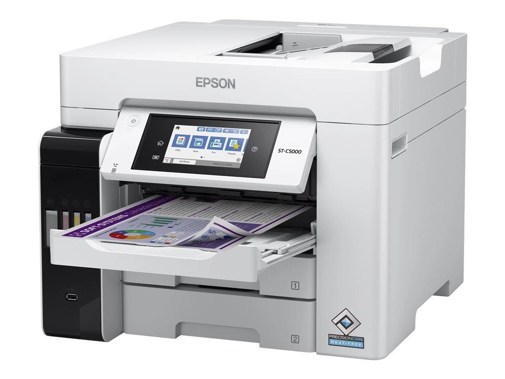 Epson WorkForce Pro ST-C5000 - Multifunction printer - color - ink-jet - refillable - Legal (8.5 in x 14 in) (original) - A4/Legal C11CJ29203