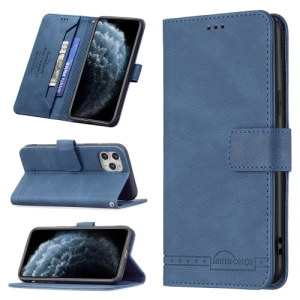 For iPhone 11 Magnetic Clasp RFID Blocking Anti-Theft Leather Case with Holder  Card Slots