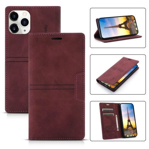 For iPhone 12 Dream Magnetic Suction Business Horizontal Flip PU Leather Case with Holder