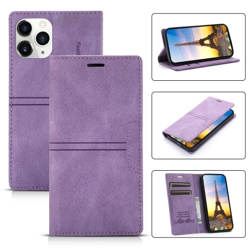 For iPhone 12 Dream Magnetic Suction Business Horizontal Flip PU Leather Case with Holder