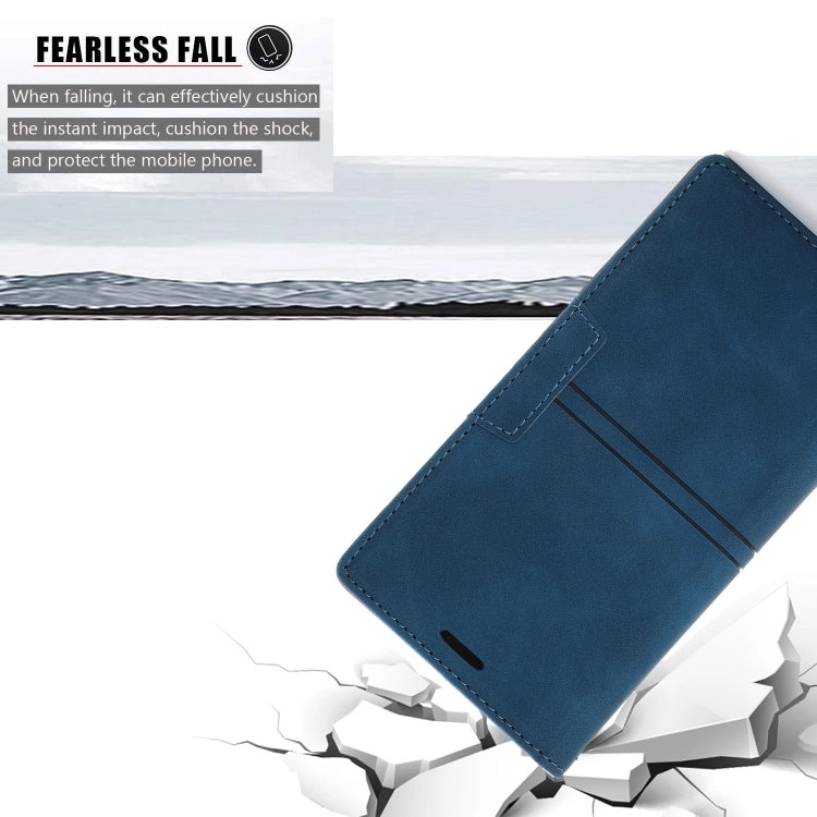 For iPhone 12 Dream Magnetic Suction Business Horizontal Flip PU Leather Case with Holder