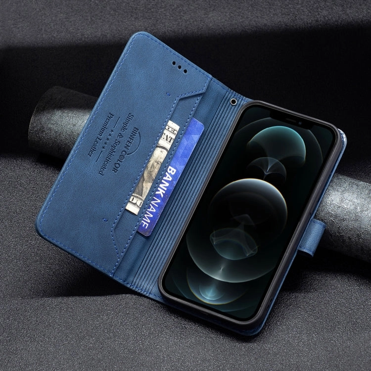 For iPhone 12 Magnetic Clasp RFID Blocking Anti-Theft Leather Case with Holder  Card Slots