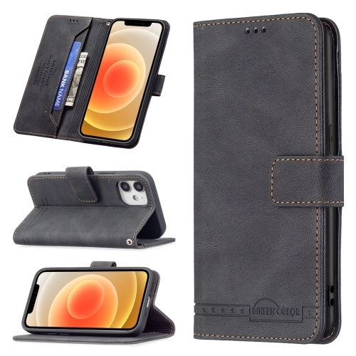 For iPhone 13 Magnetic Clasp RFID Blocking Anti-Theft Leather Case with Holder  Card Slots