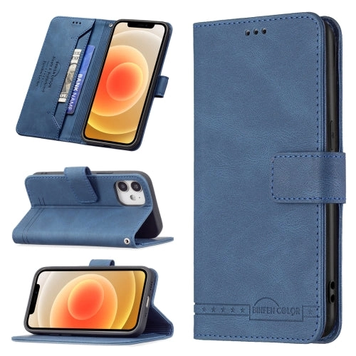 For iPhone 13 Magnetic Clasp RFID Blocking Anti-Theft Leather Case with Holder  Card Slots