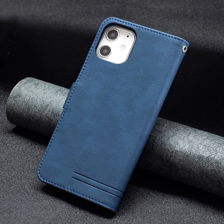 For iPhone 13 Magnetic Clasp RFID Blocking Anti-Theft Leather Case with Holder  Card Slots
