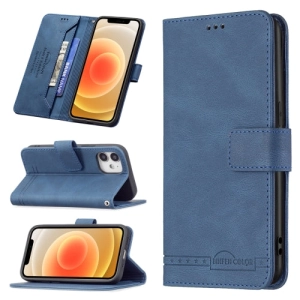 For iPhone 13 Magnetic Clasp RFID Blocking Anti-Theft Leather Case with Holder  Card Slots
