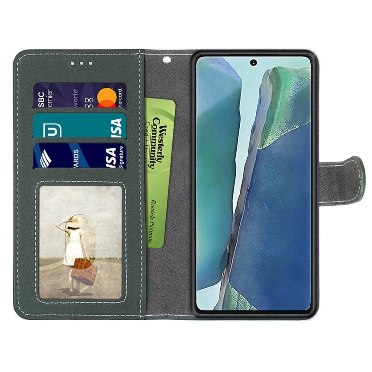 For Samsung Galaxy Note 20 Retro Frosted Horizontal Flip PU Leather Case with Holder  Card